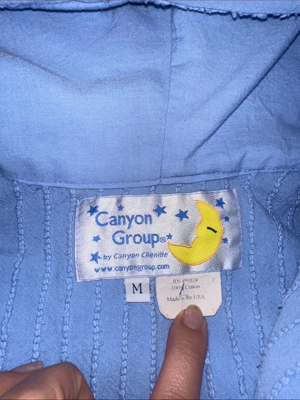Canyon Group Vintage Terry Zip Up Robe, Size Medium - Picture 2 of 8